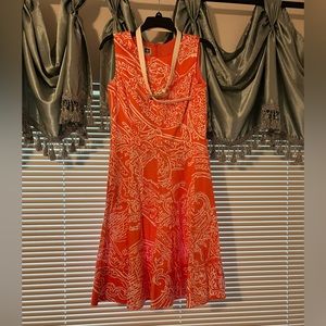Anne Klein size 4 coral summer cocktail dress